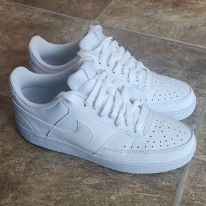 Nike White Low-Top Leather Sneakers